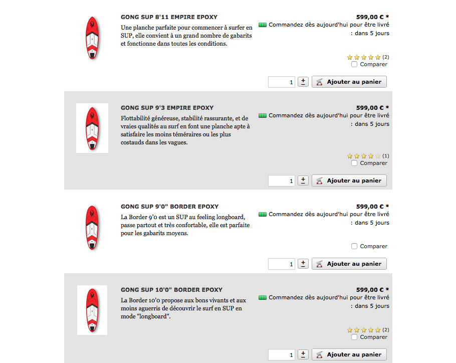 SHOP : epoxy SUP available !!!