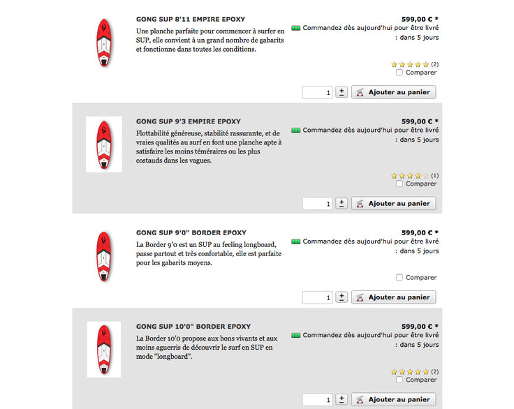 SHOP : epoxy SUP available !!!