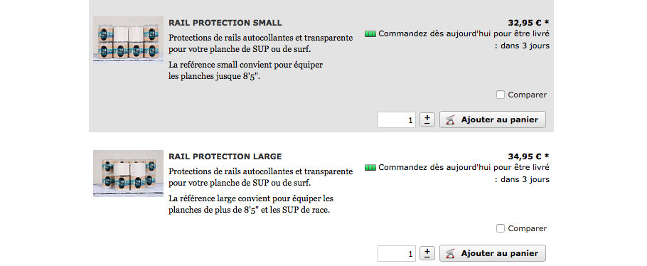 SHOP : Pro rail protection !!!