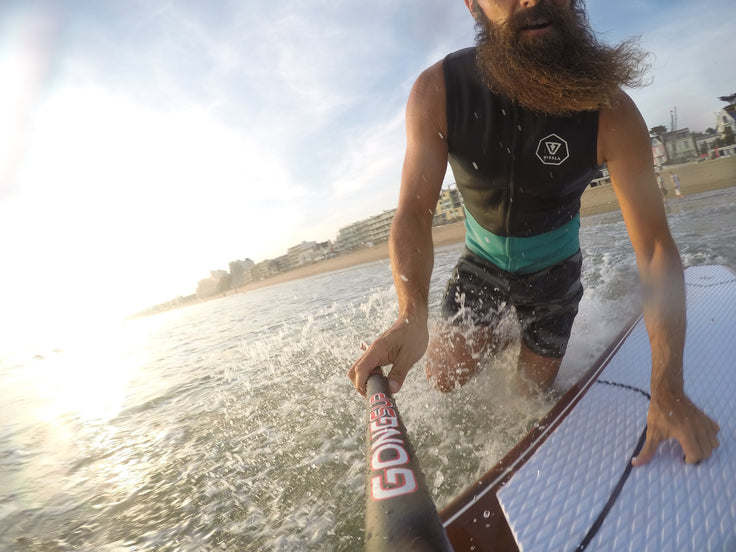 Beach race surfing
