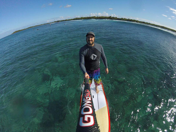 Clear blue water