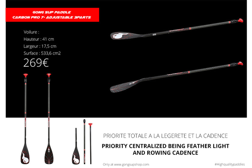 GEAR : new Carbon PRO 7" adjustable 3 parts !!!