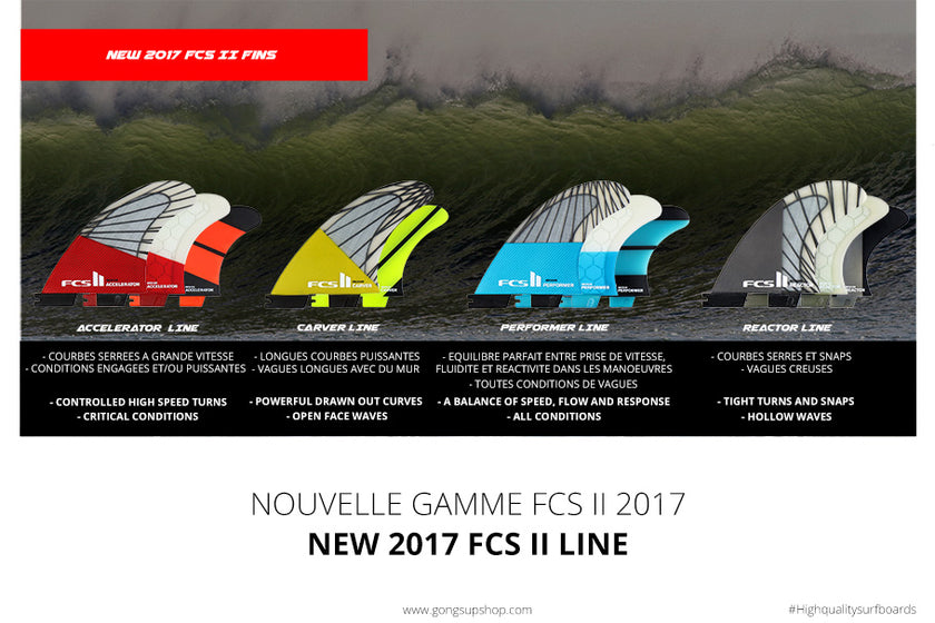GEAR : new 2017 FCS II fins !!!