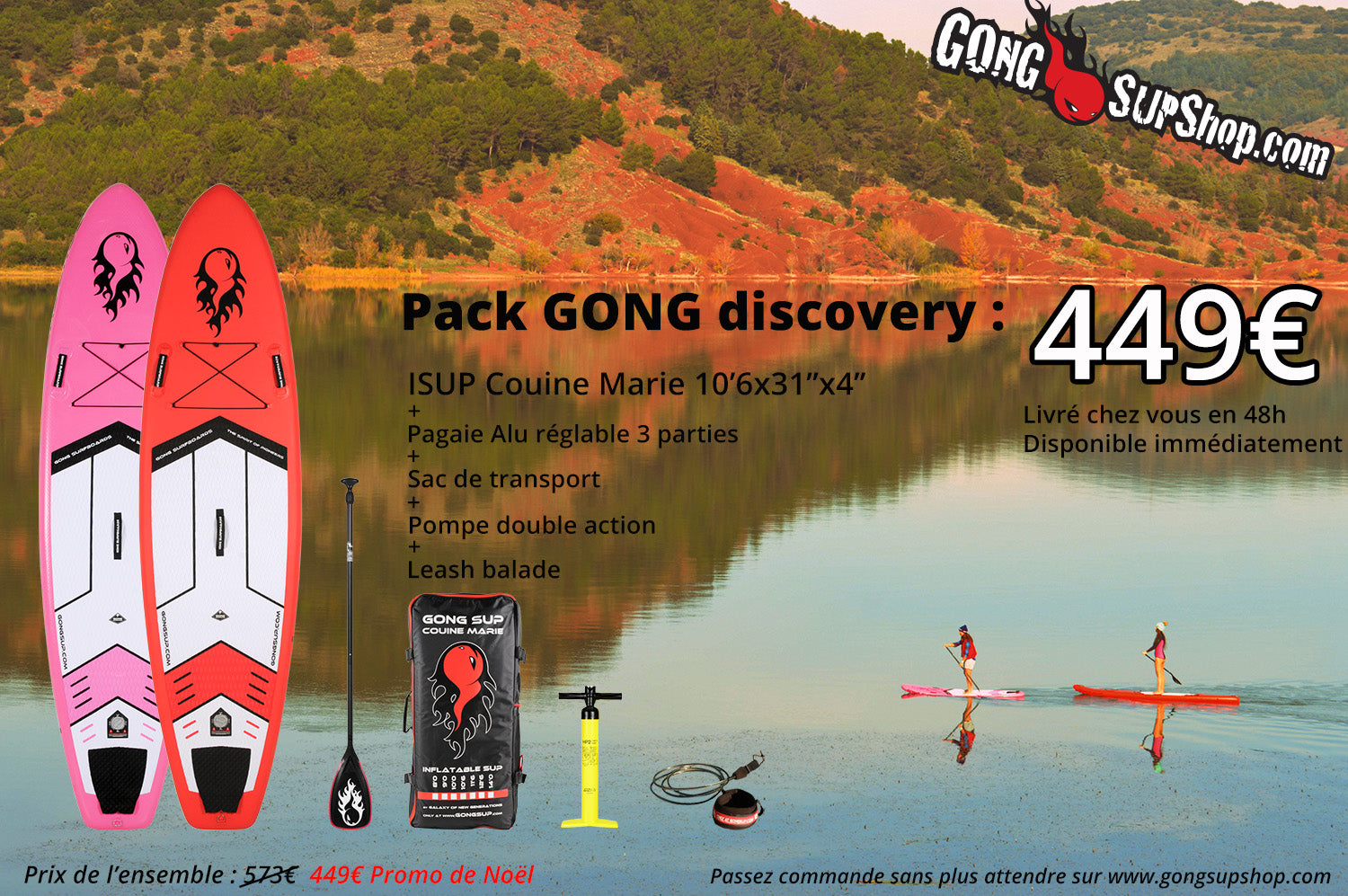 SHOP : GONG iSUP pack Discovery 449€ !!!