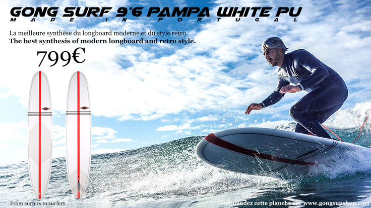 SHOP : 9'6 Pampa white PU !!!