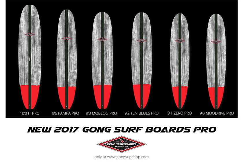 GEAR : new 2017 GONG Surf boards PRO !!!