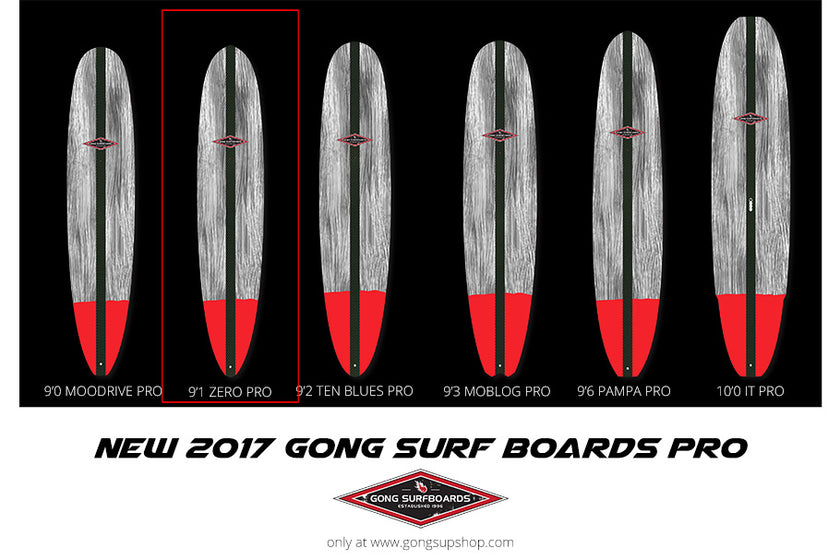 GEAR : new 2017 GONG Surf boards PRO !!!