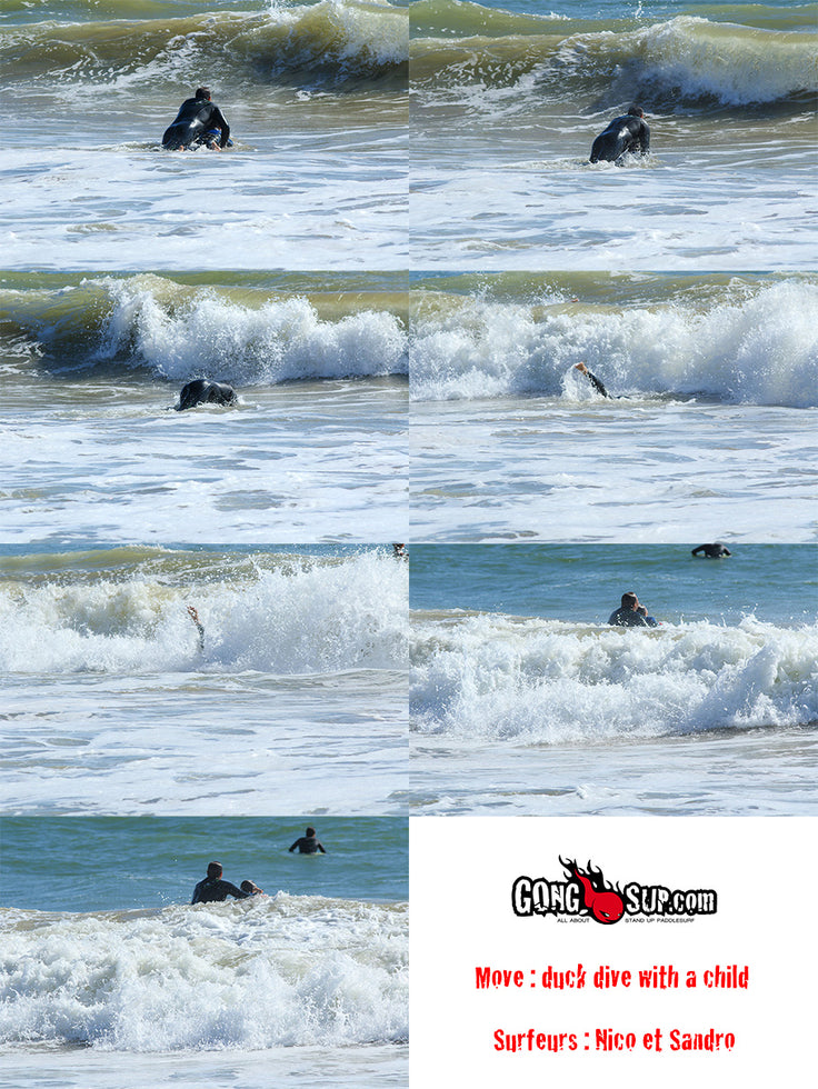 HOW TO : duck dive with a child !!!