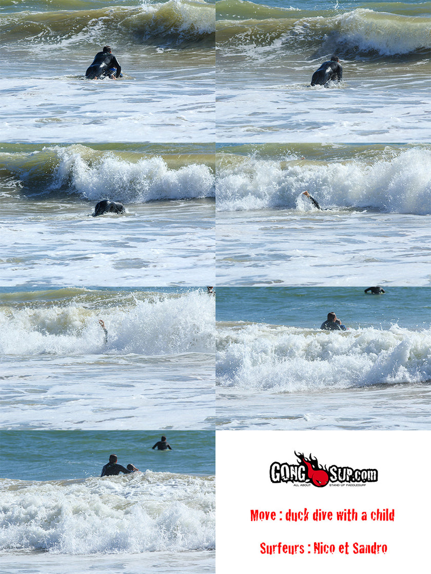 HOW TO : duck dive with a child !!!