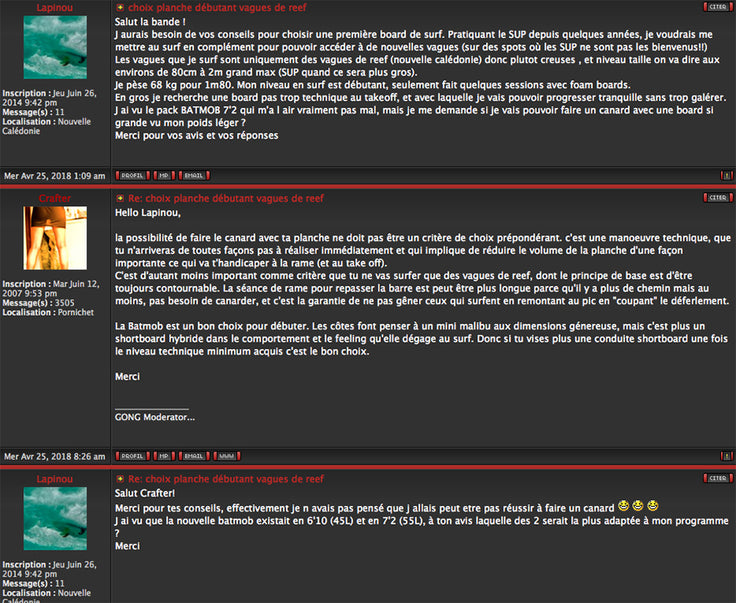 FORUM : the advices from the GONG Staff !!!