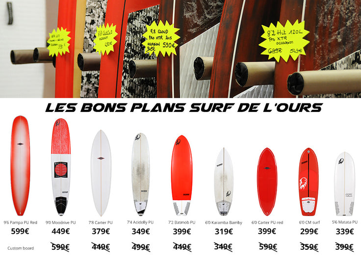 SHOP : great deals on surf boards !!!