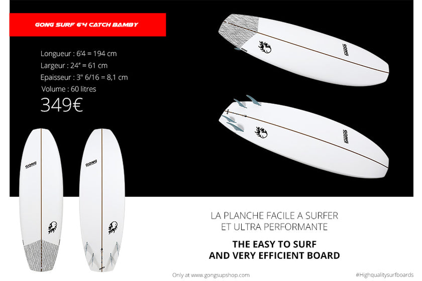 GEAR : 6'4 Catch Bamby !!!