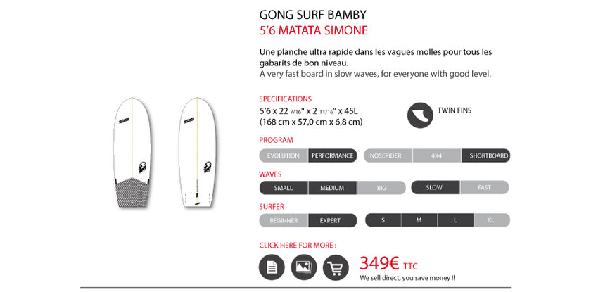 GEAR : new Matata Bamby surf !!!