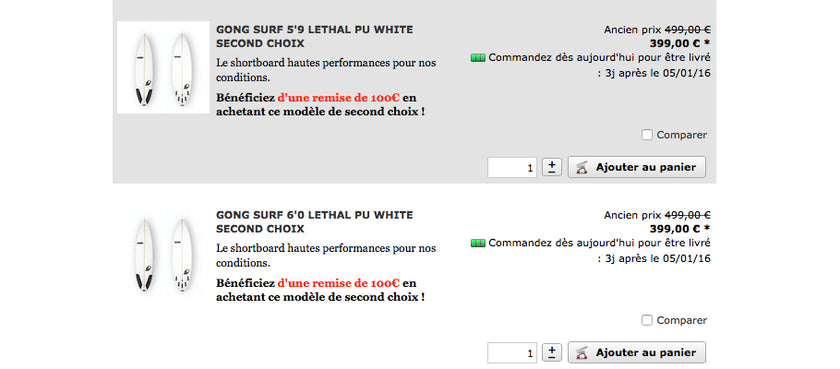 SHOP : PU boards at incredible price !!!