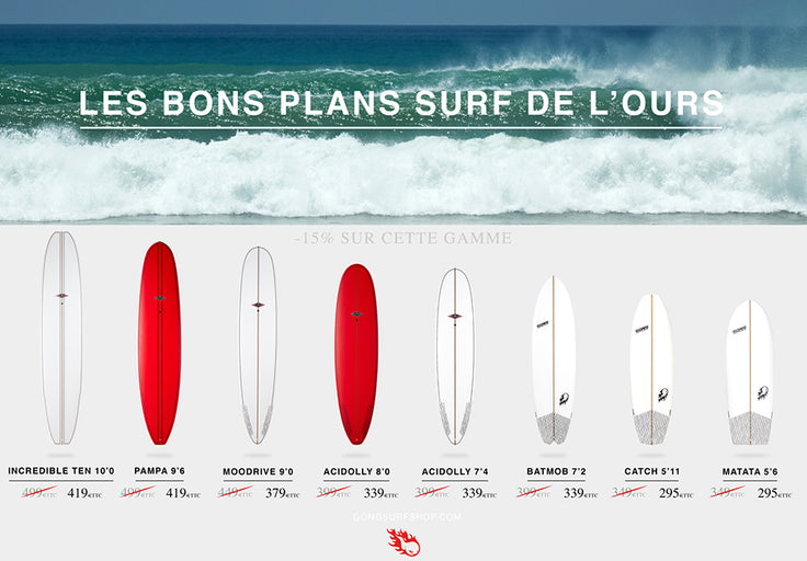 SHOP : 15% reduction on GONG Surf Bamby !!!