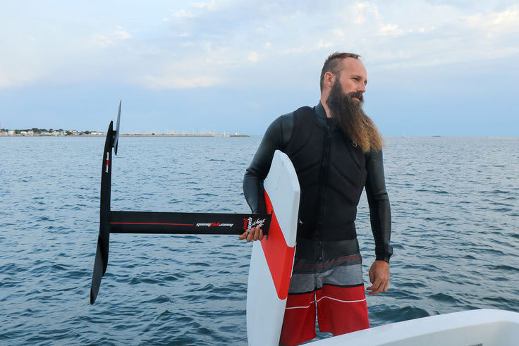 Wake surf foiling
