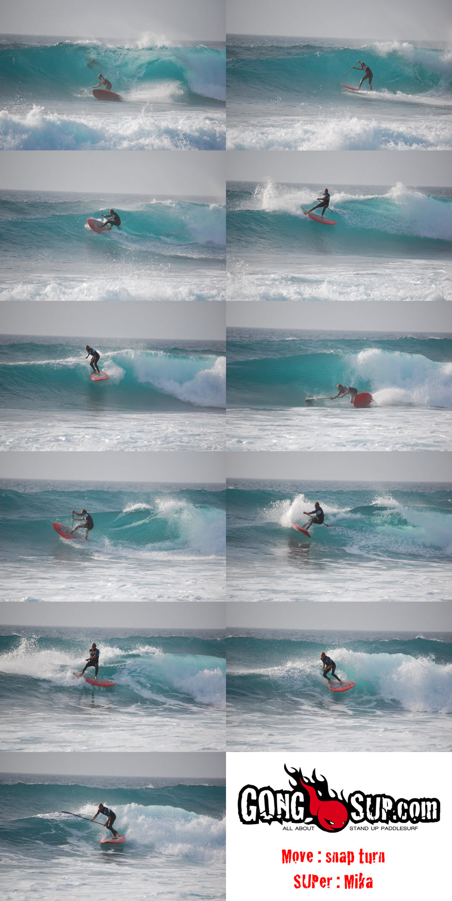 HOW TO : Snap turn a 5'9 SUP !!!