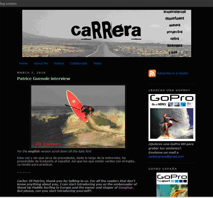INTERVIEW : L'Ours interviewé sur www.carlescarrera.com ;-)