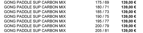 GEAR : pagaie Carbon Mix !!!