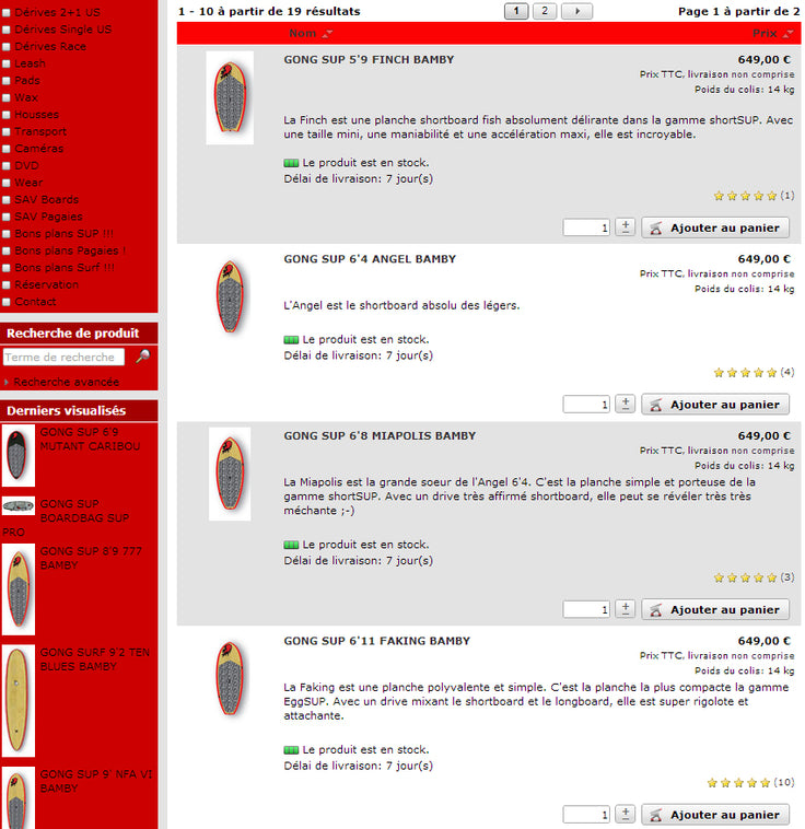 SHOP : les GONG sont en stock !!!