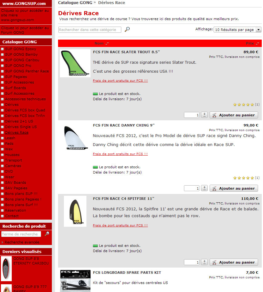 SHOP : quelques Race fins dispos !!!
