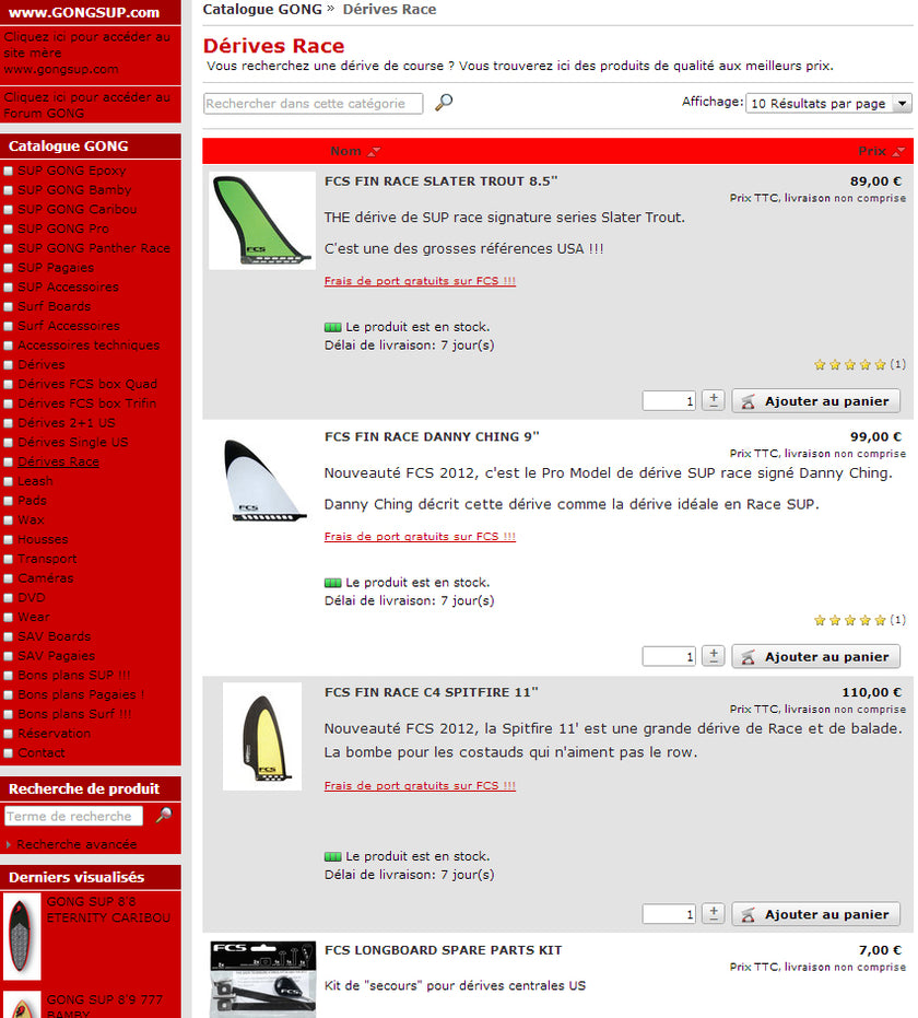 SHOP : quelques Race fins dispos !!!