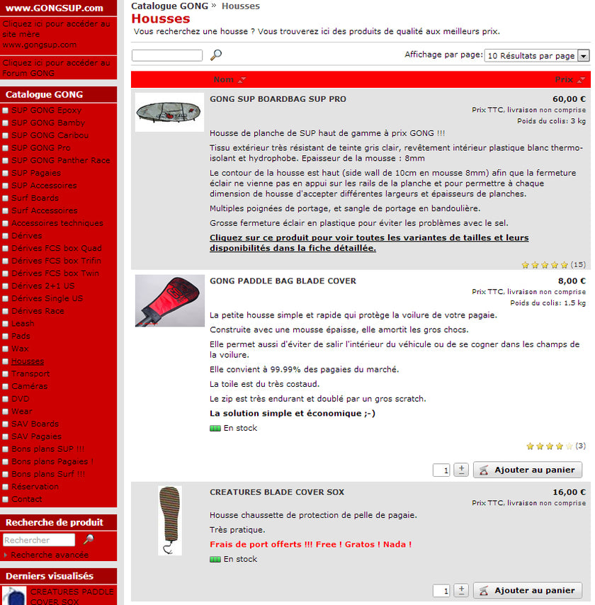 SHOP : nouvelles housses en stock !!!