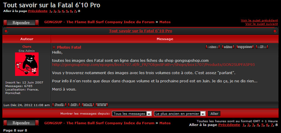 GEAR : tofs Fatal 6'10 on line !!!