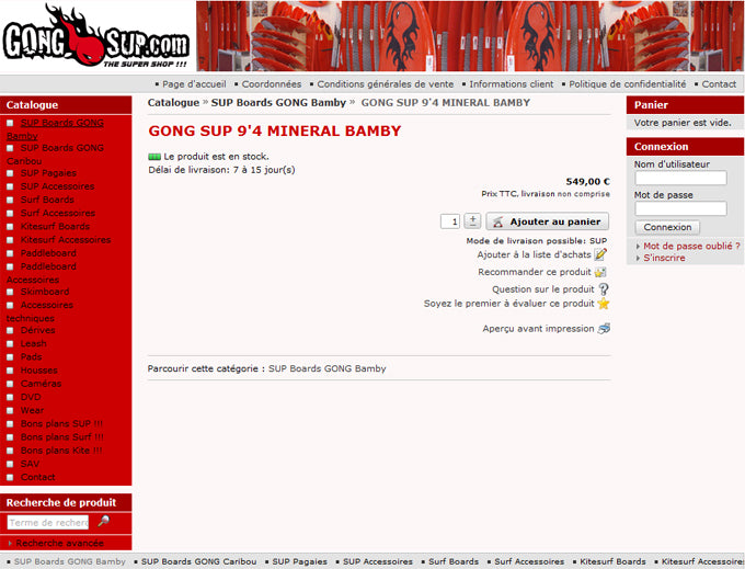 SHOP : les bons plans GONG on line !!!