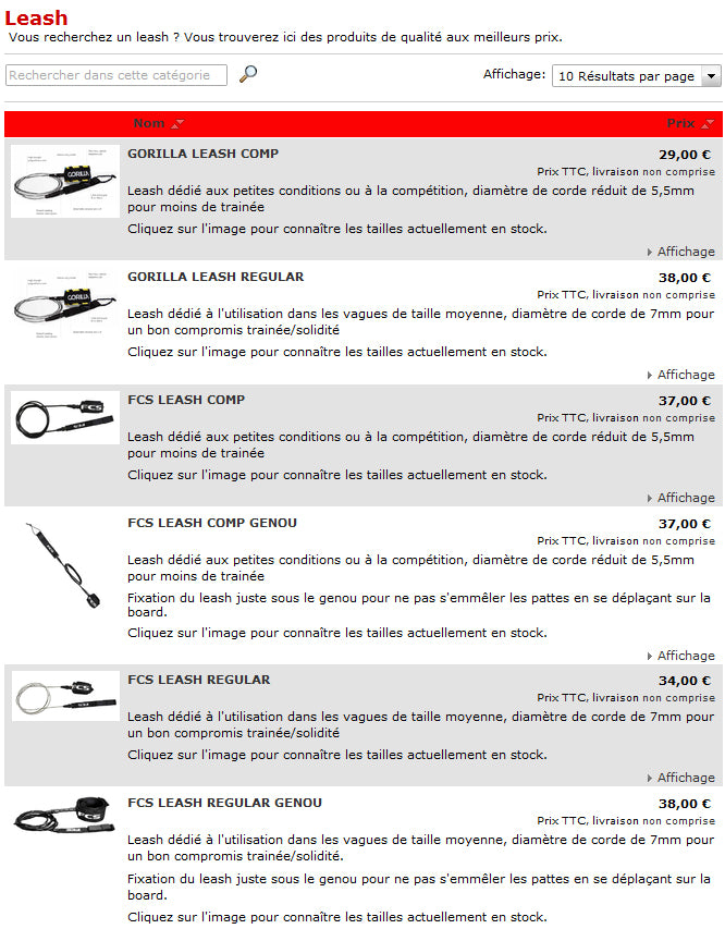 SHOP : la sélection de leash by GONG !!!