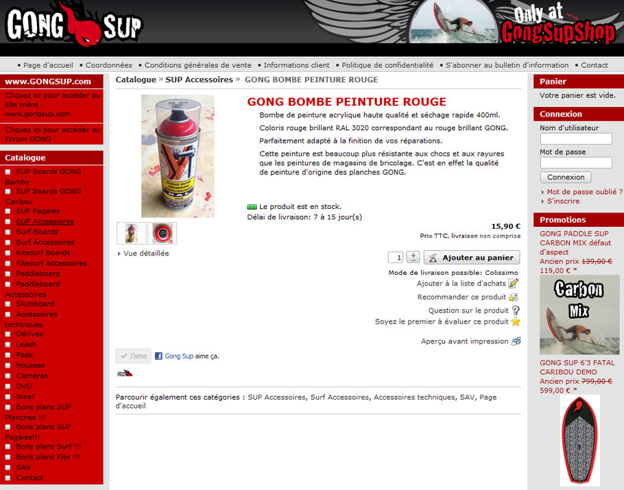 SHOP : la vraie peinture GONG dispo on line !!!