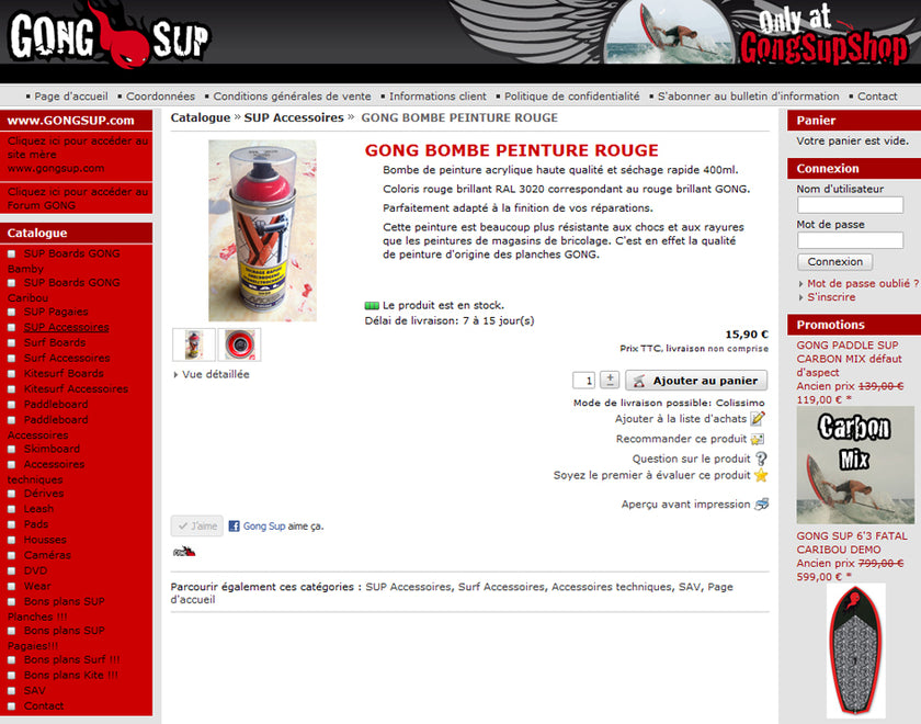 SHOP : la vraie peinture GONG dispo on line !!!