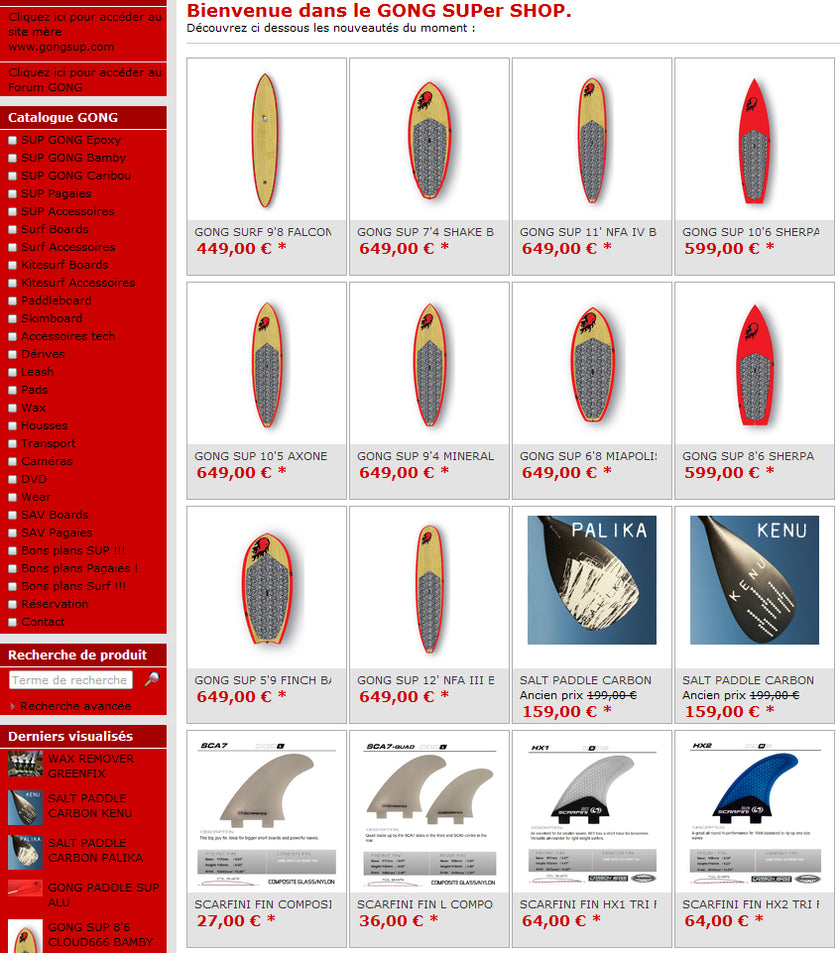 SHOP : quelques planches disponibles !!!
