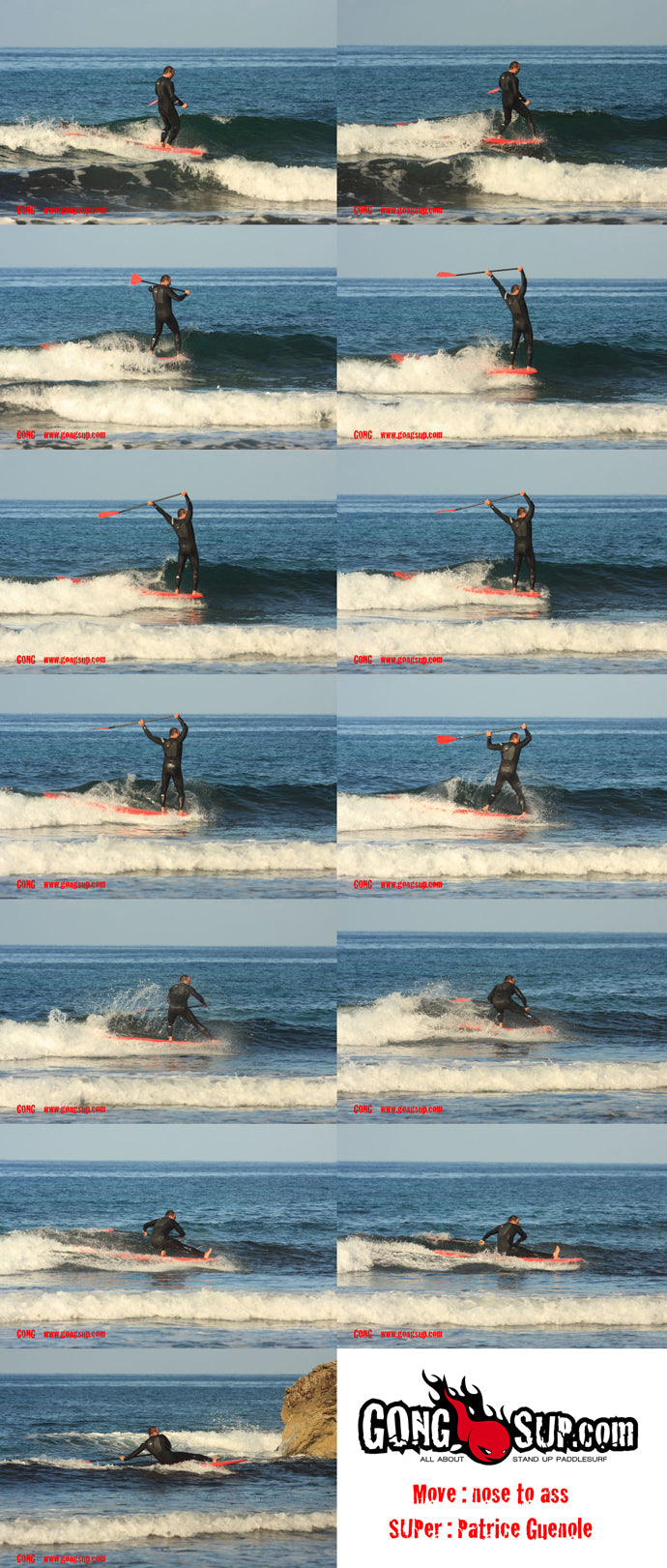 HOW TO : nose to ass on GONG Never Stick 10'1 ;-)))