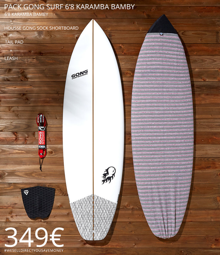 GEAR : pack GONG Surf 6'8 Karamba Bamby !!!
