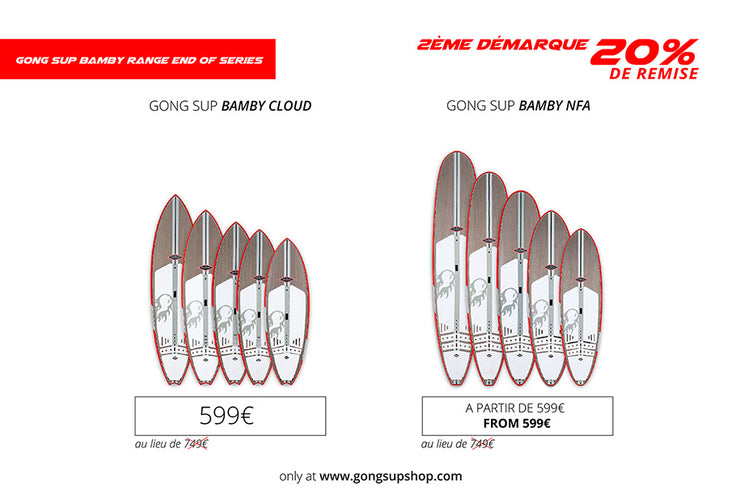 SHOP : 20% on GONG SUP Bamby !!!