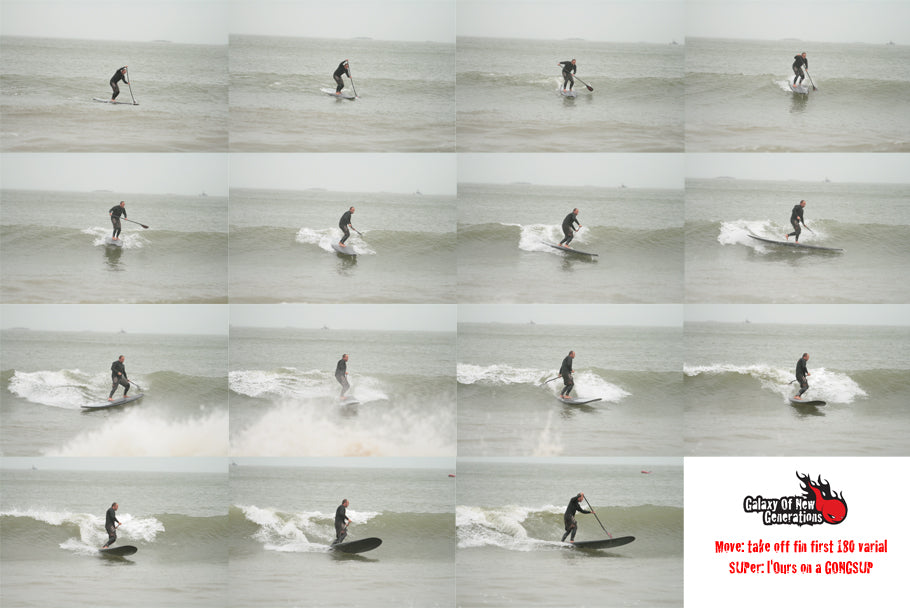 MOVE : take off fin first 180° varial