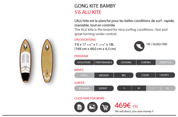 FOCUS : 5'6 Alu kite !!!