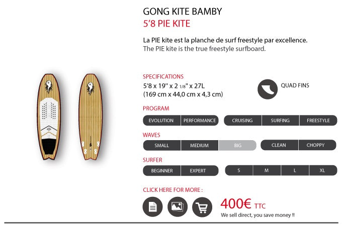 FOCUS : 5'8 Pie Kite !!!