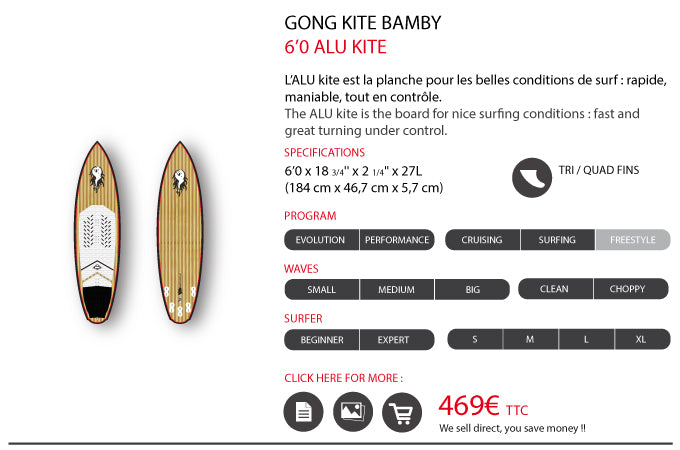 FOCUS : 6'0 Alu kite !!!
