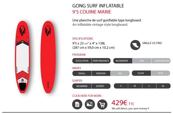 GEAR : feedback 9'5 isurf !!!