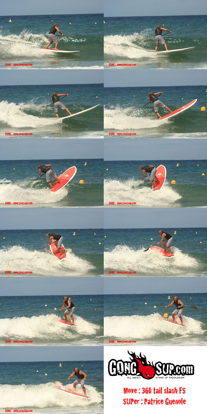 HOW TO : 360 tail slash by l'Ours on a Drops 8'11 SUP !!!