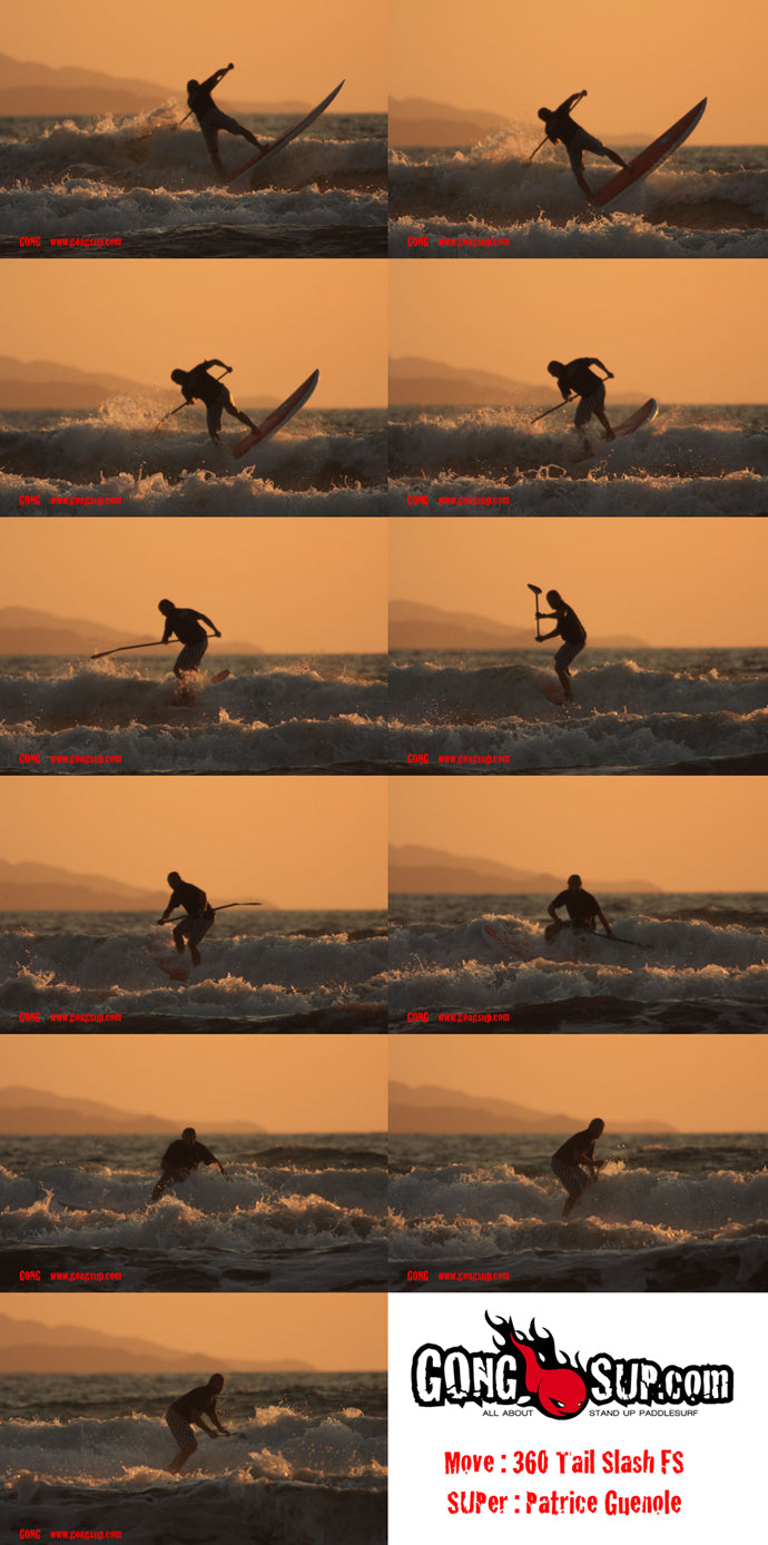 HOW TO : 360 tail slash by l'Ours on a Drops 8'10 SUP !!!