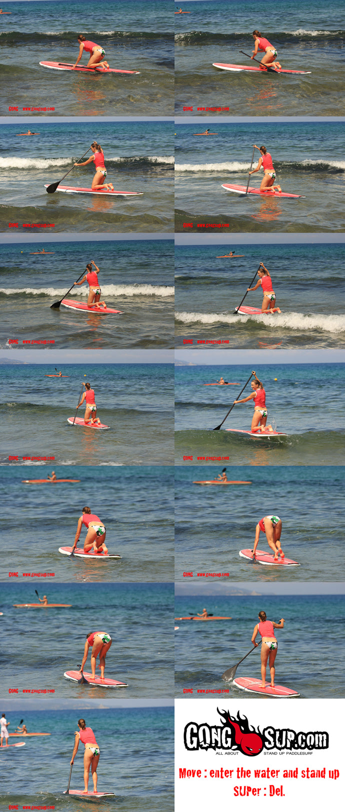 HOW TO : enter the water on a stand up paddlesurfboard !!!