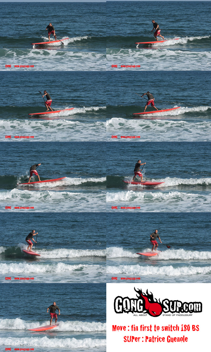 HOW TO : fin first to switch to 180° back side !!!