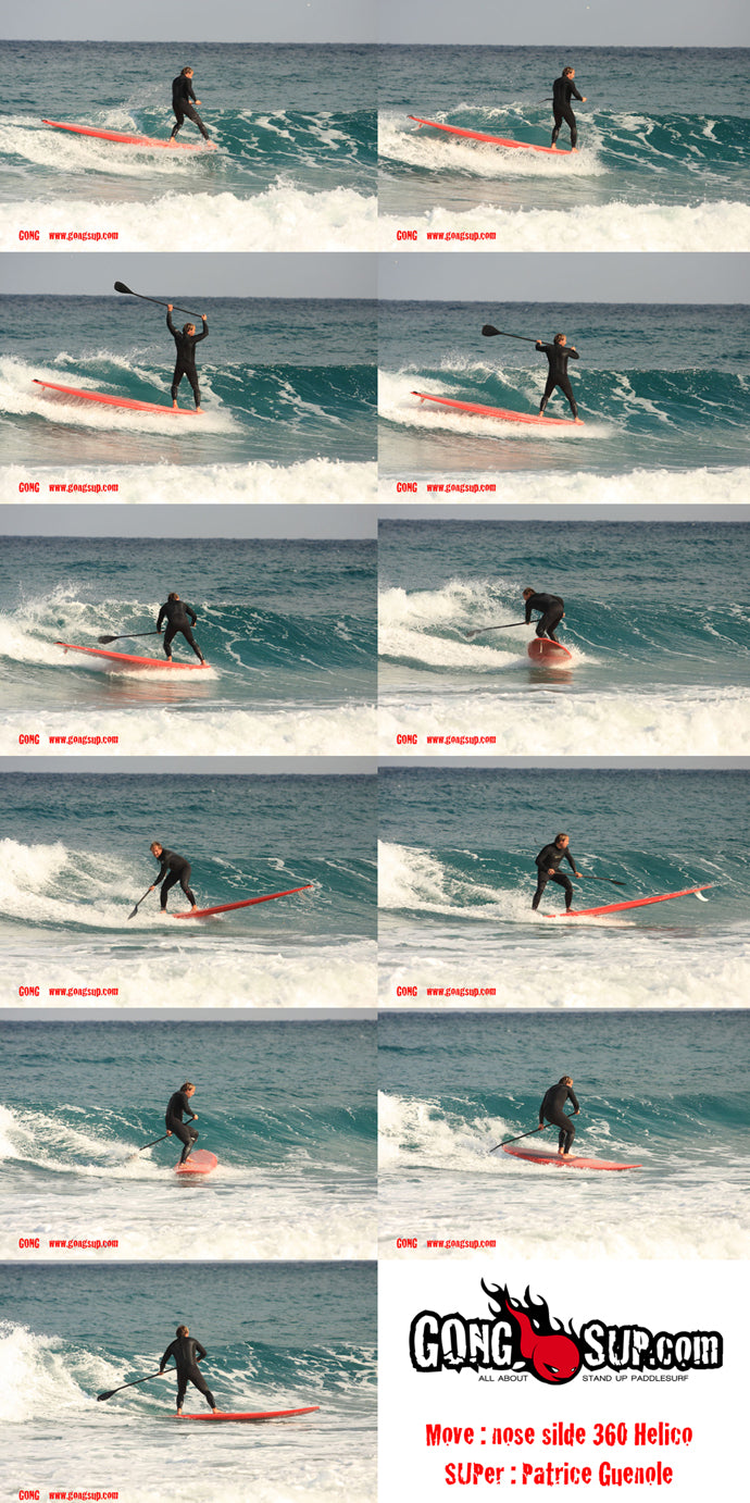 HOW TO : nose slide to 360 Helico by l'Ours on GONG SUP !!!