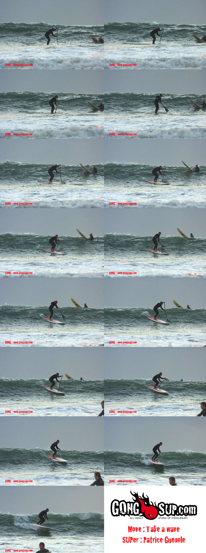 HOW TO : prendre une vague en SUP GONG !!!