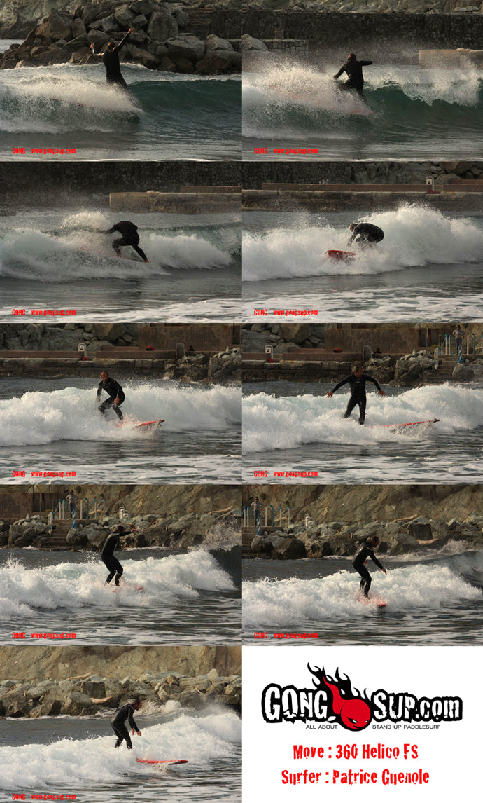 MOVE : 360 Helico front side on the Incredible Ten GONG Surf !!!