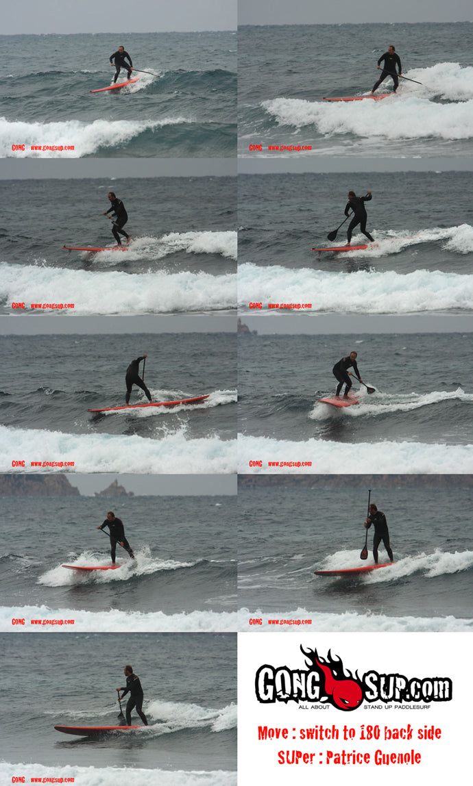 HOW TO : fin first to switch to 180° back side !!!