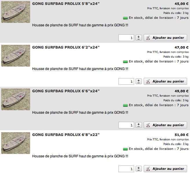 SHOP : housses on line !!!